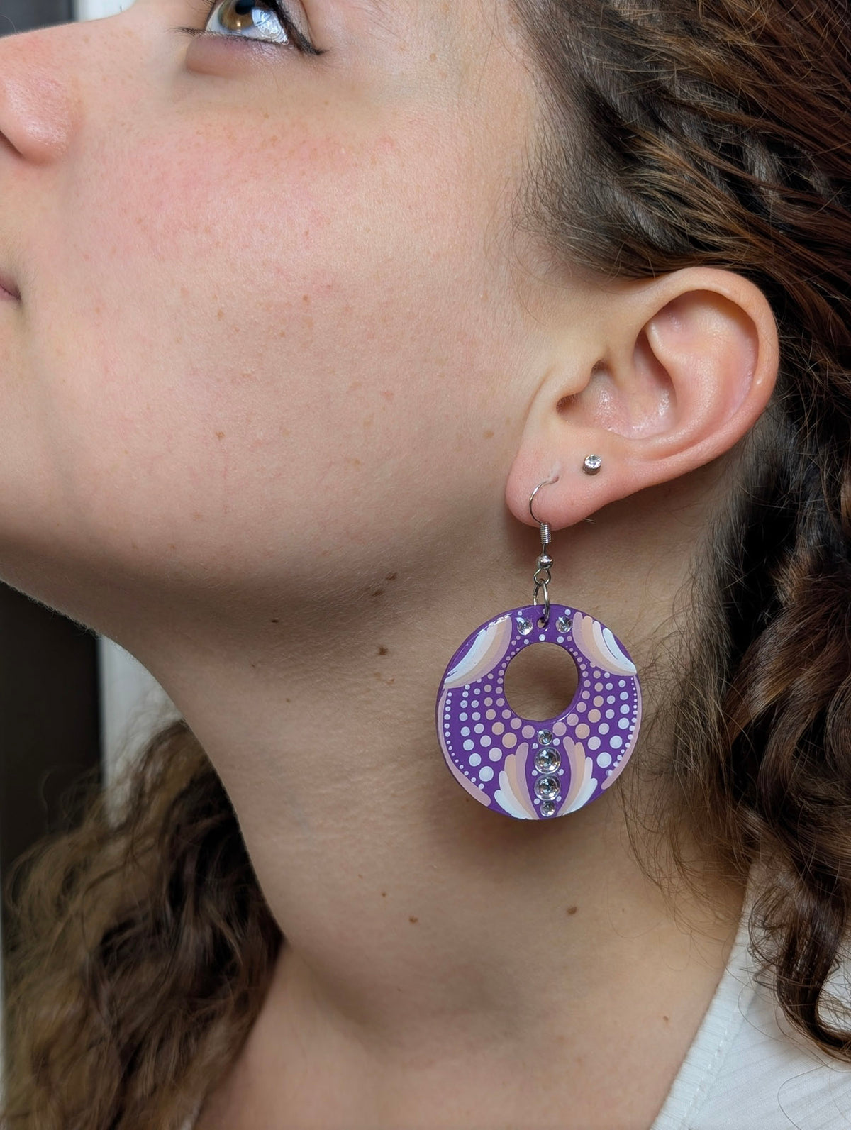 Orecchini mandala lavanda