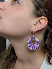 Orecchini mandala lavanda