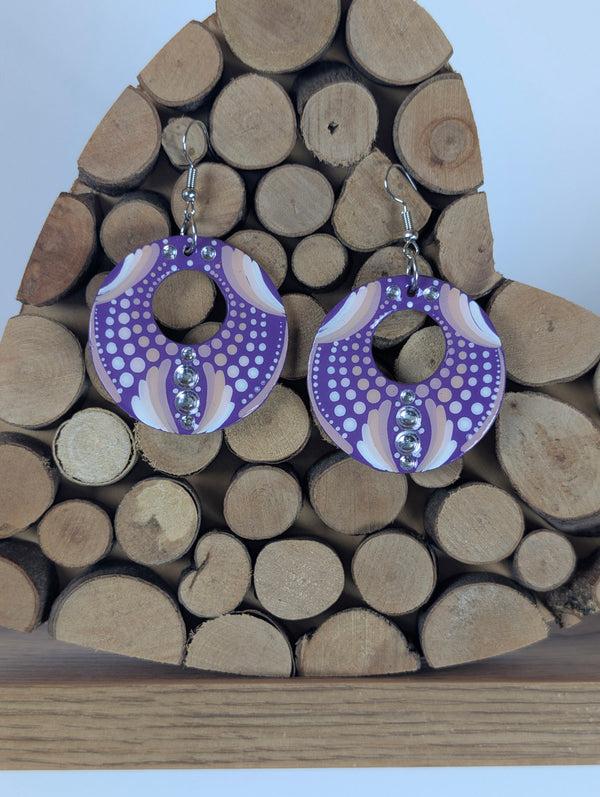 Orecchini mandala lavanda