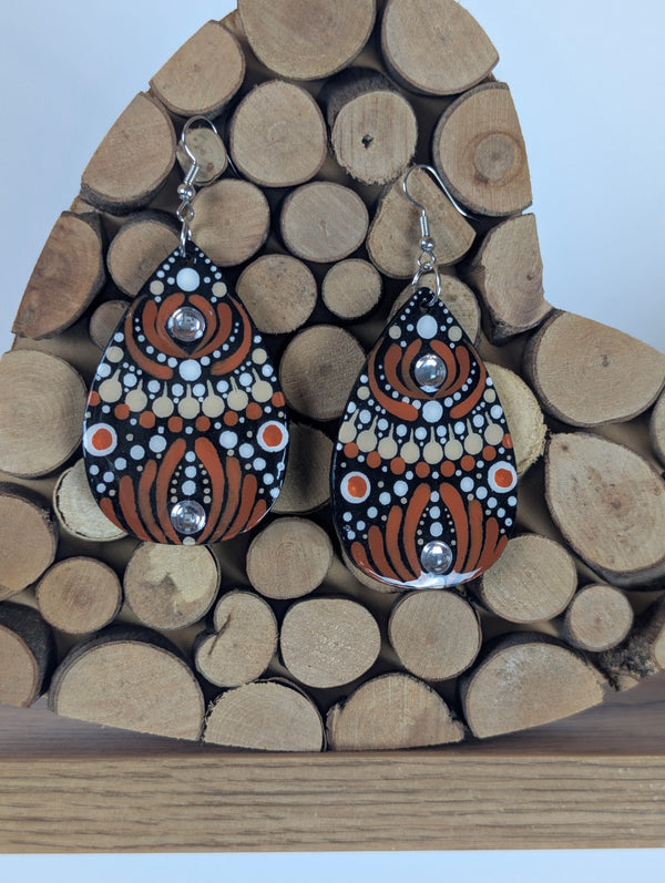 Orecchini mandala terra
