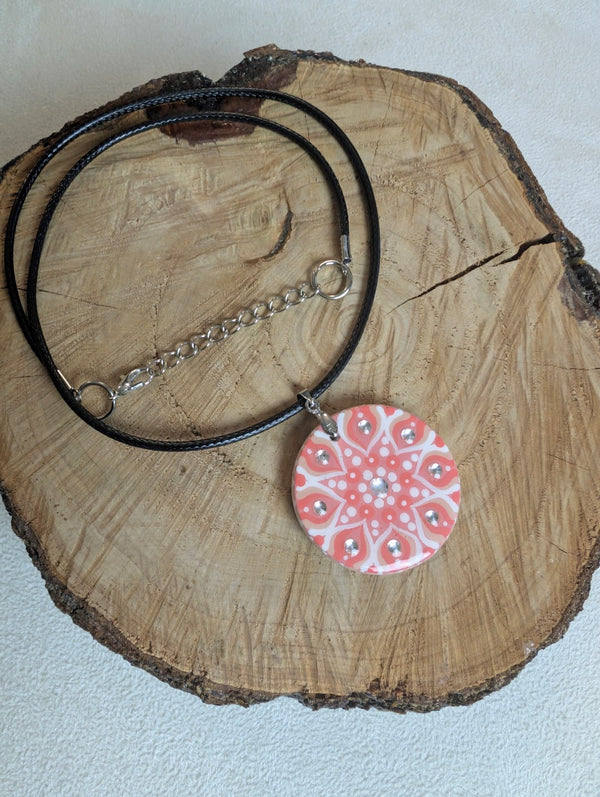 Collana mandala fior di pesco