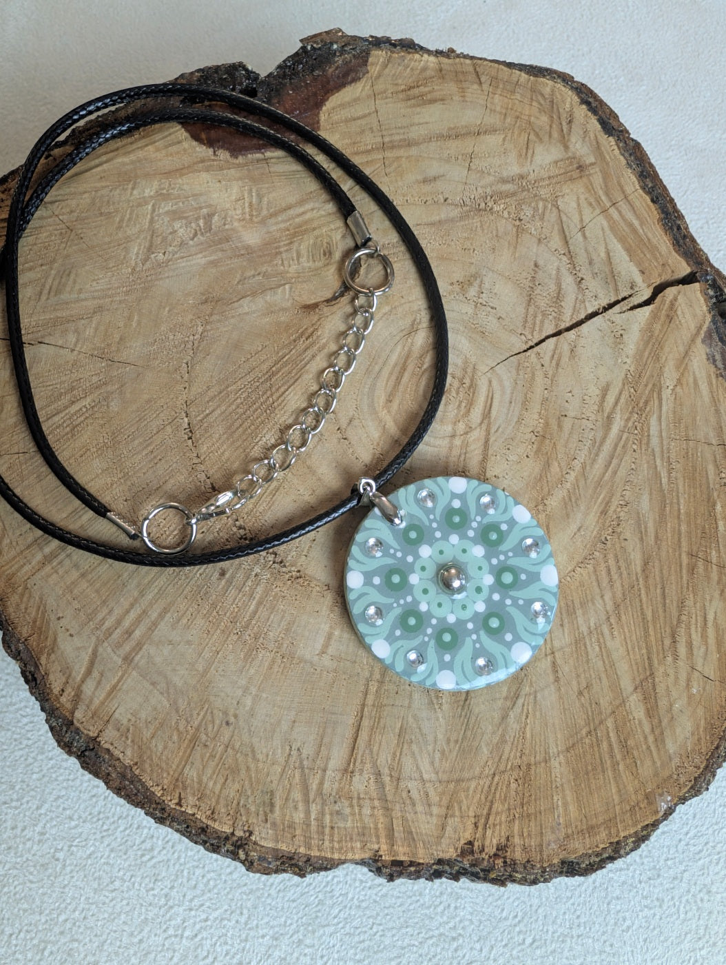 Collana mandala salvia
