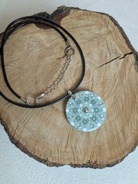 Collana mandala salvia