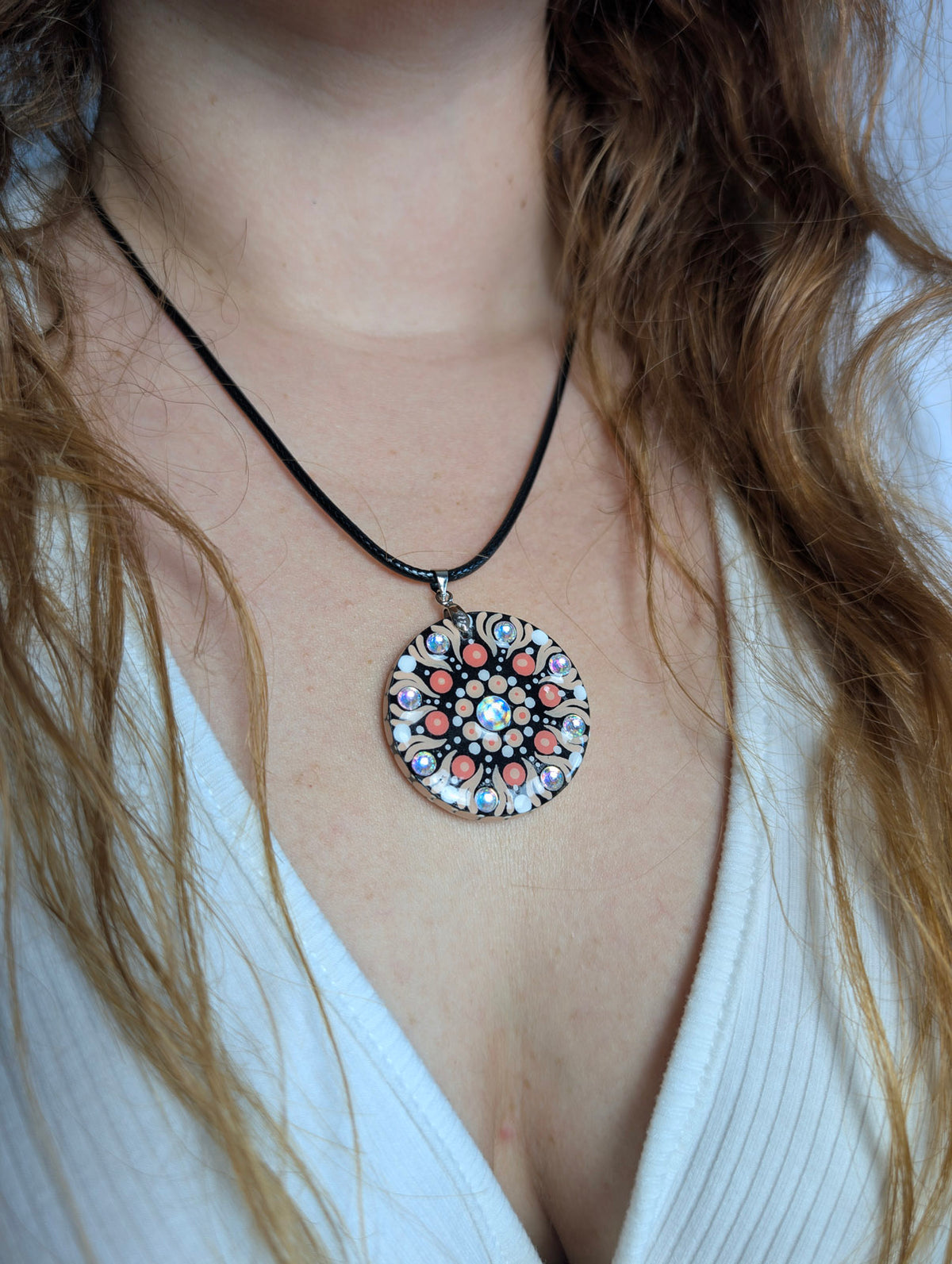 Collana mandala pesca