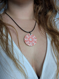 Collana mandala fior di pesco