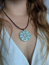 Collana mandala salvia