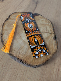 Segnalibro mandala arancio