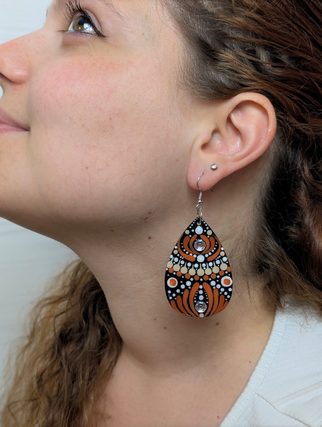 Orecchini mandala terra