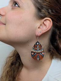 Orecchini mandala terra