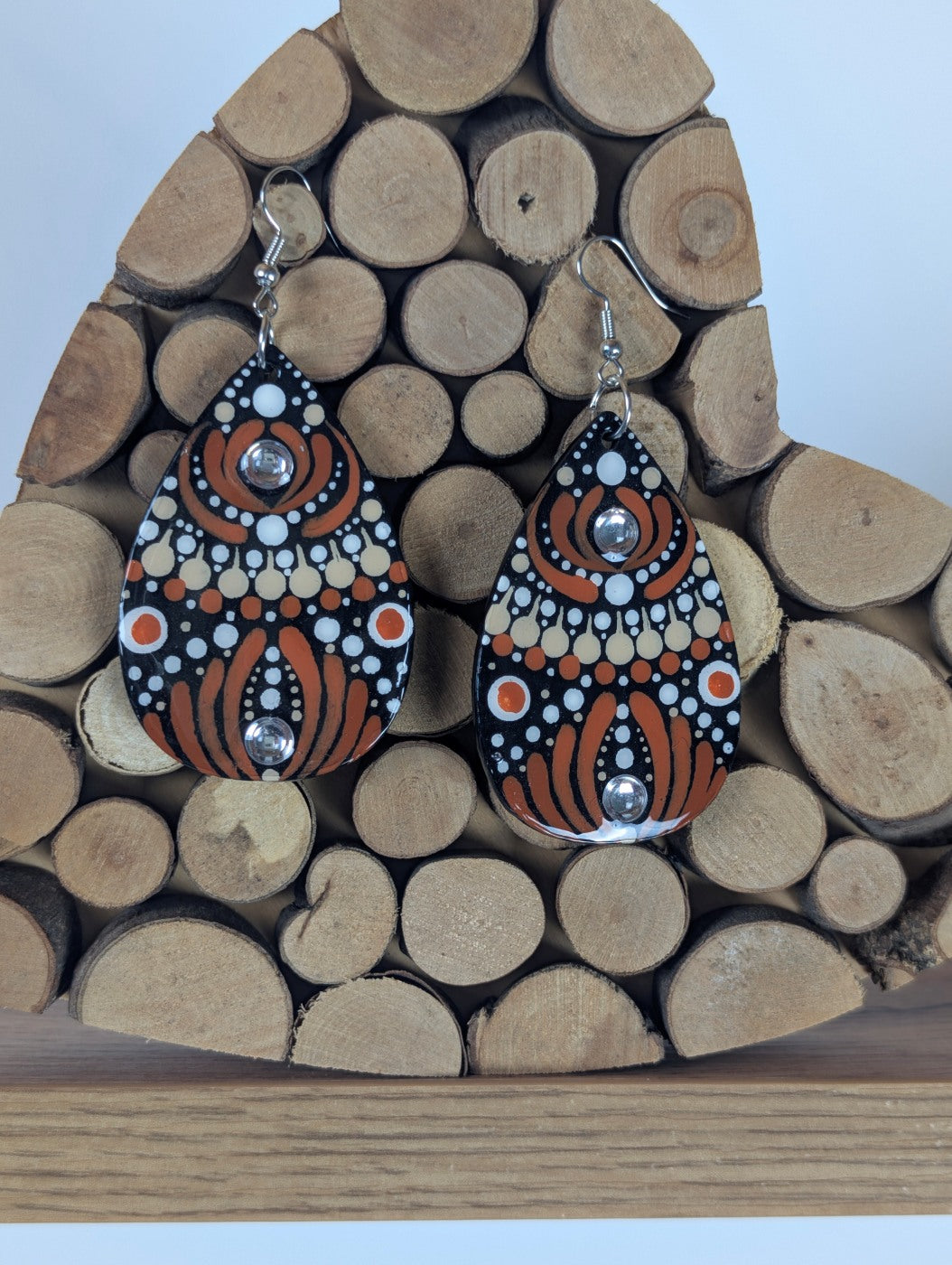 Orecchini mandala terra