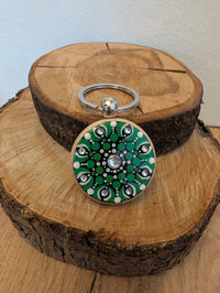 Portachiavi mandala green